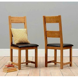 Ghế 2 Nan - Ngang : Gỗ Sồi - Mặt Ghế Nệm